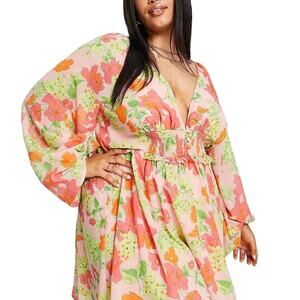 ASOS curve floral dress